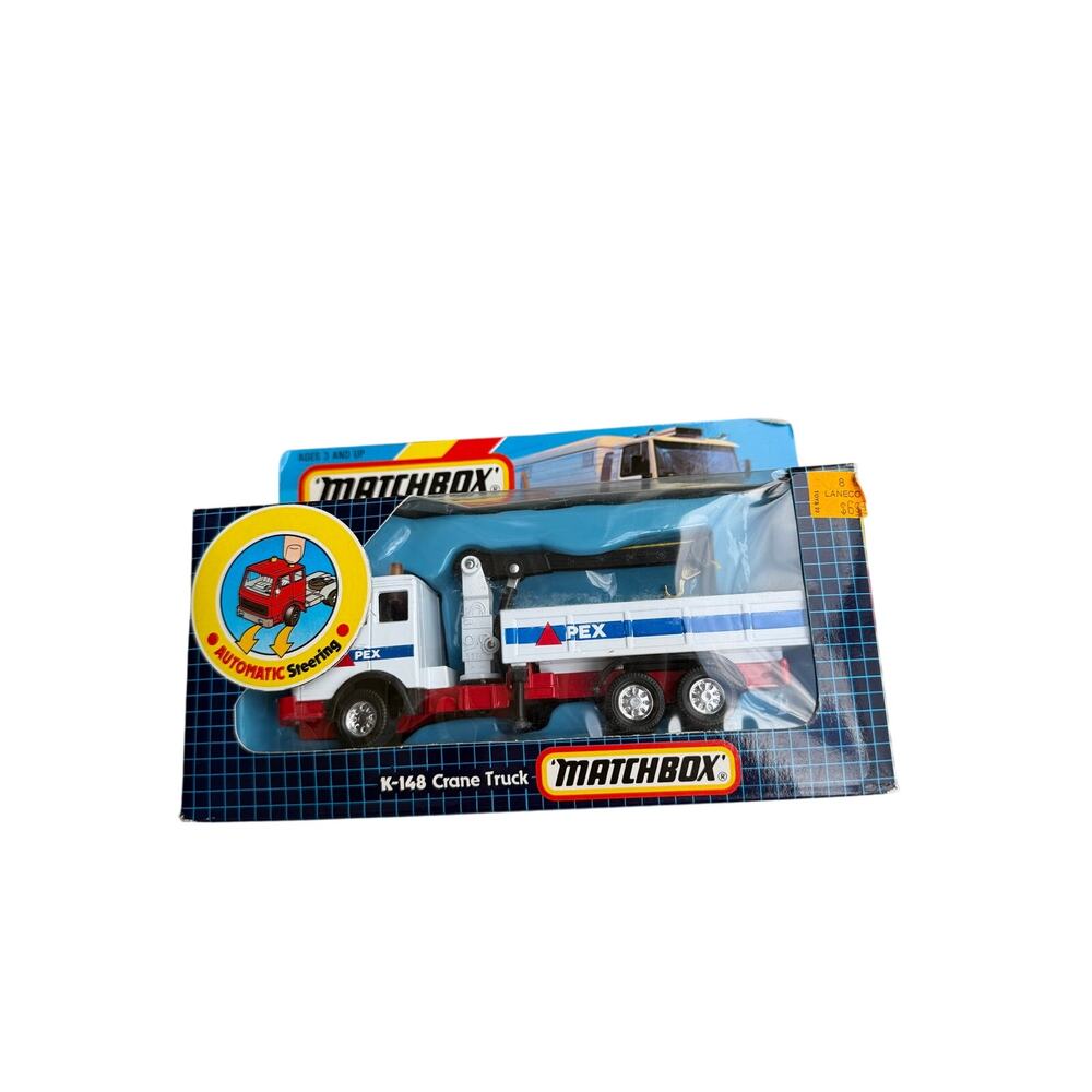 Vintage 1987 Matchbox Super Kings K-148 Apex Crane Truck